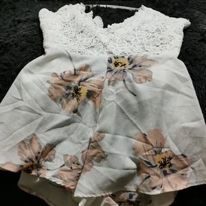 airy romper backless, halter